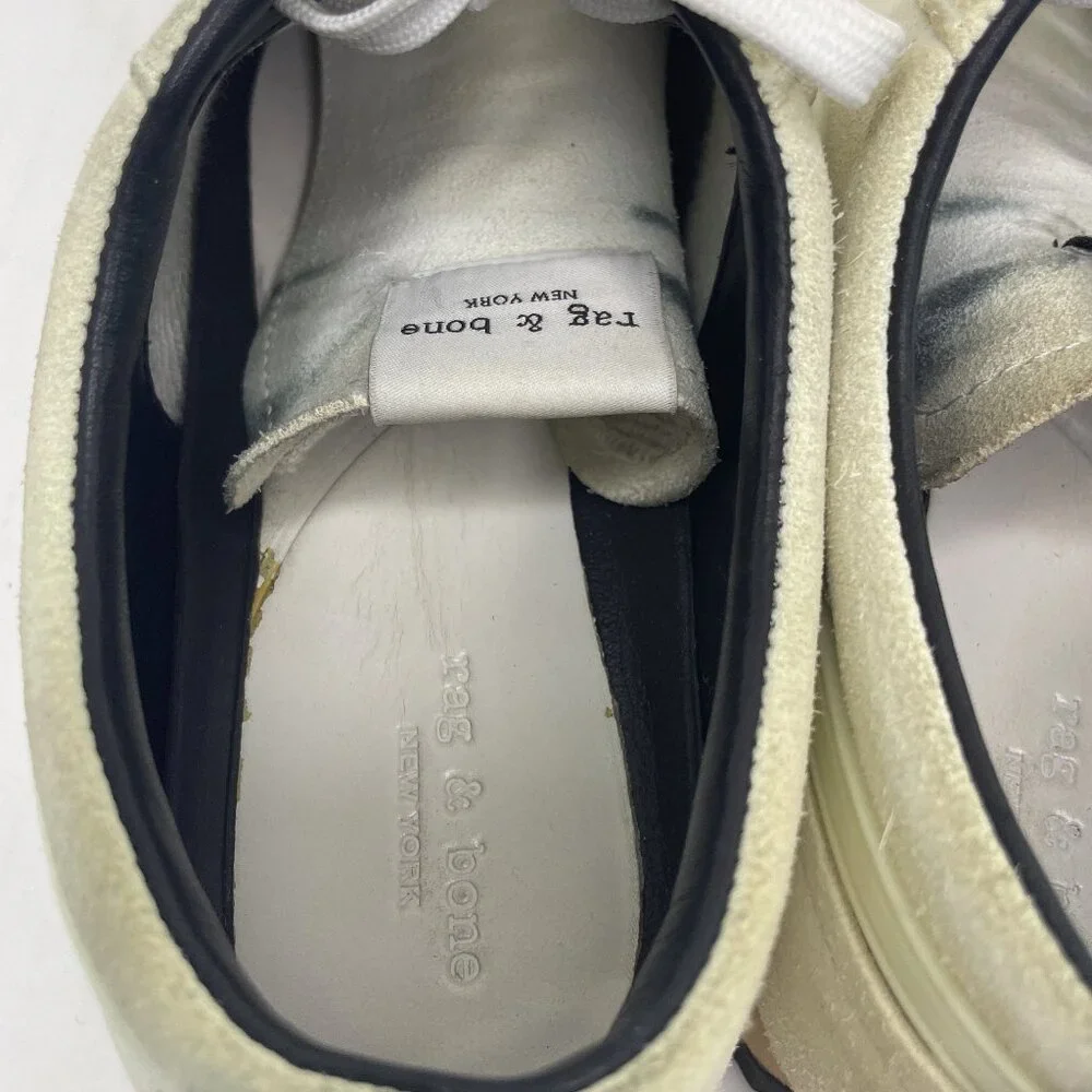 Rag Bone Retro Runner Athletic Shoes Womens Size US 9.5 EU 39.5 Cream Sneakers